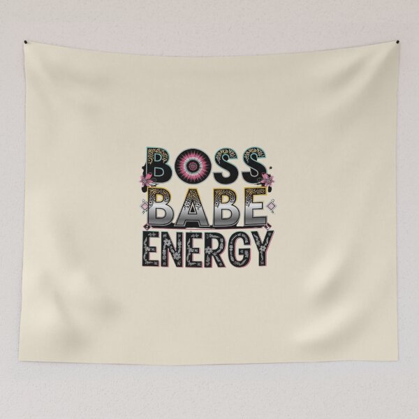 Item preview, Boss Babe Energy Empowering Girl Power Quote for Women & Entrepreneurs designed and sold by Aarvya Fashion Club ( A.F.C ).