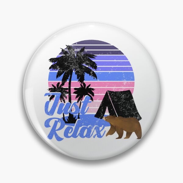 Item preview, Just Relax Funny Bear Camping designed and sold by impressionofmel.