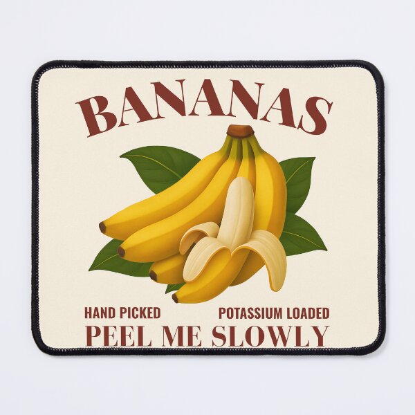 Item preview, Peel Me Slowly | Retro Banana Art | Funny Fruit Pun Design designed and sold by MagicPixelsBtq.
