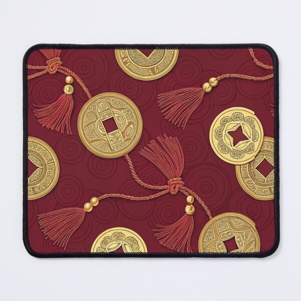 Item preview, Feng Shui coins tied with red tassels for good luck designed and sold by Lucky 777.