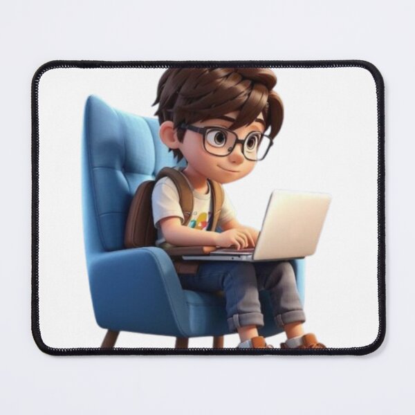 Item preview, Cute Cartoon Gamer Boy| Digital Art designed and sold by BlueHillsJanot.