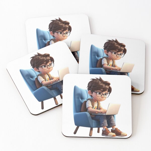 Item preview, Cute Cartoon Gamer Boy| Digital Art designed and sold by BlueHillsJanot.
