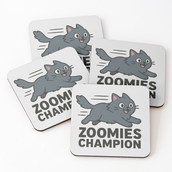 Item preview, Zoomies Champion – Funny Cat in Mid-Sprint designed and sold by wwshd.