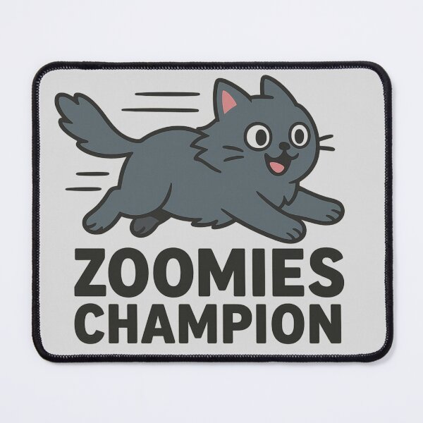 Item preview, Zoomies Champion – Funny Cat in Mid-Sprint designed and sold by wwshd.