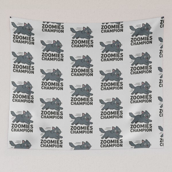 Item preview, Zoomies Champion – Funny Cat in Mid-Sprint designed and sold by wwshd.
