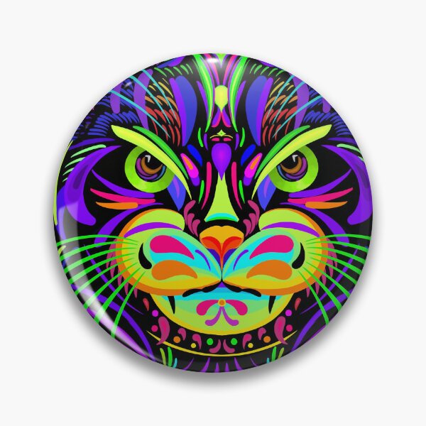 Item preview, Psychedelic Cat designed and sold by visionarywrkshp.