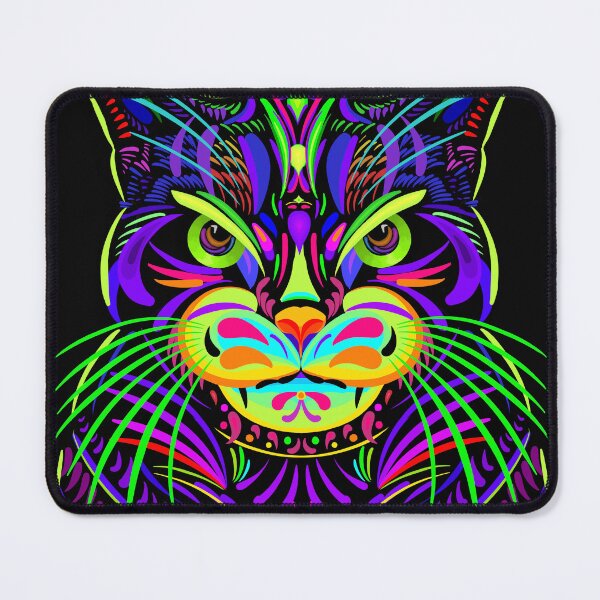 Item preview, Psychedelic Cat designed and sold by visionarywrkshp.