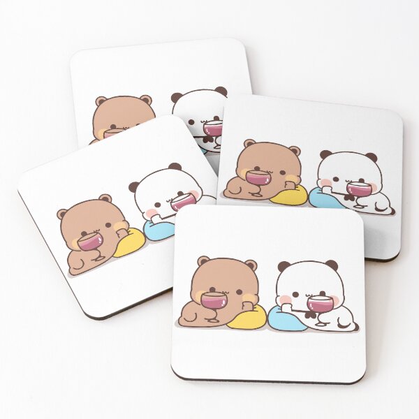 Item preview, Bubu Dudu drinking together  designed and sold by ThePurplePrints.