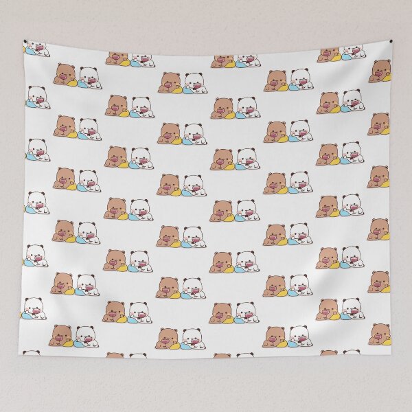 Item preview, Bubu Dudu drinking together  designed and sold by ThePurplePrints.