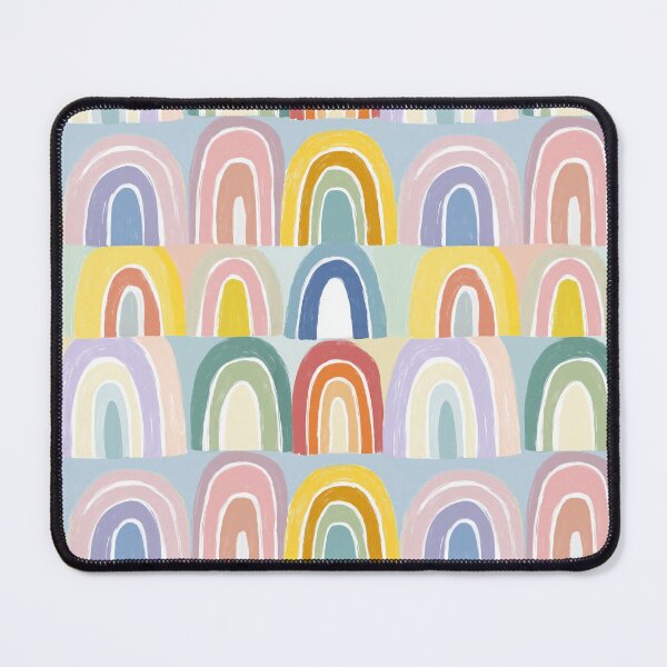 Item preview, Boho Pastel Rainbows Pattern designed and sold by Prismatect.