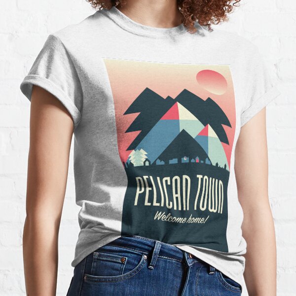 Pelican Town — Stardew Valley Travel Poster Classic T-Shirt