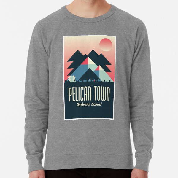 Pelican Town — Stardew Valley Travel Poster Lightweight Sweatshirt