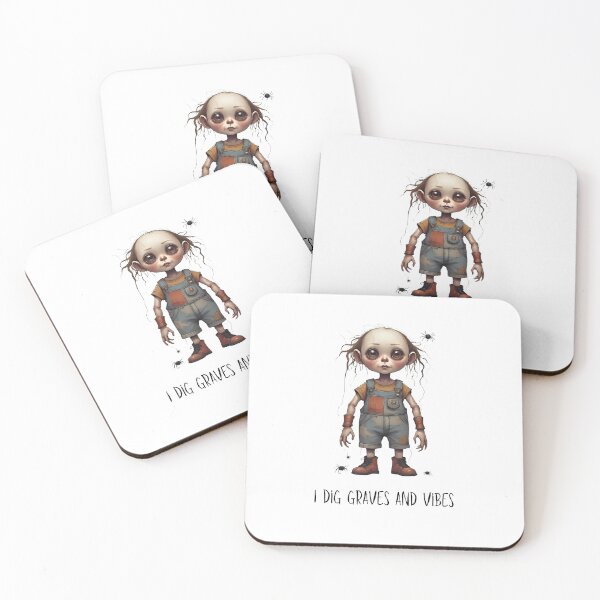 Item preview,  Haunted Doll Girl – Vintage Horror Chibi Style designed and sold by MiszungART.