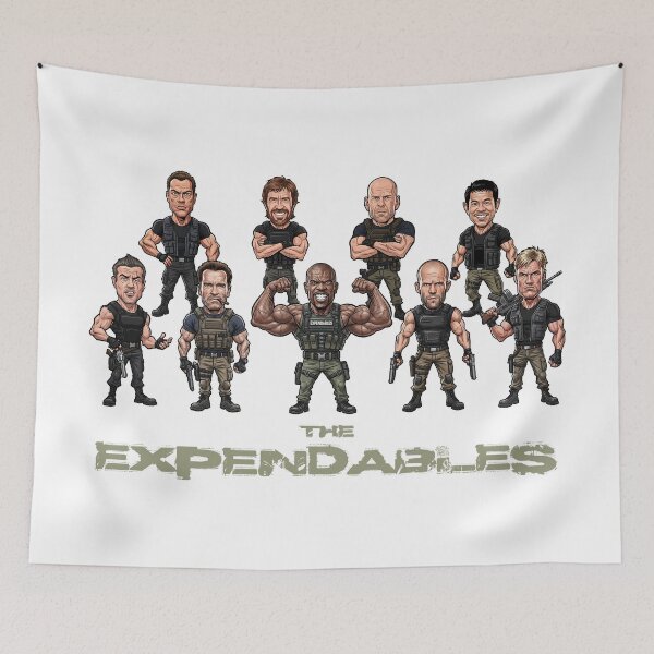 Item preview,  A funny caricature of the expendables, nine tough guys designed and sold by vectorlove.