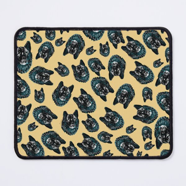 Item preview, Totem Romeo the wolf pattern in light Yellow designed and sold by belettelepink.