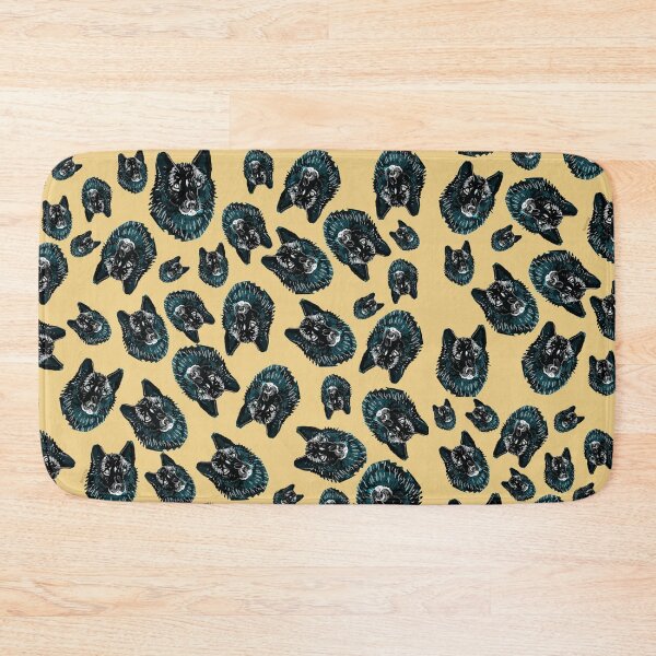 Item preview, Totem Romeo the wolf pattern in light Yellow designed and sold by belettelepink.