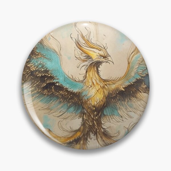 Artikelvorschau, Vintage Phoenix Illustration – Mythological Fire Bird entworfen und verkauft von Antik by Schulz.