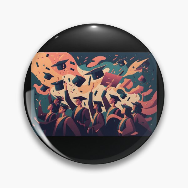 Item preview, Graduation illustration background with celebrating students. AI Generative content designed and sold by dvoevnore.