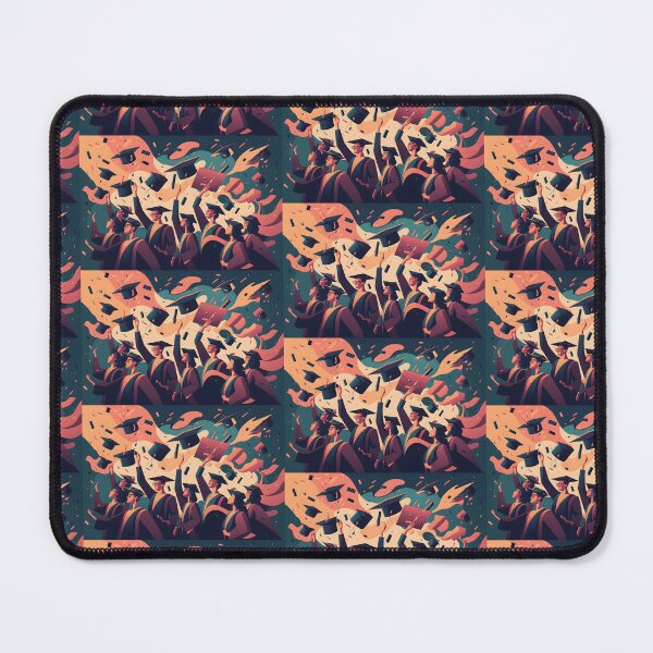 Item preview, Graduation illustration background with celebrating students. AI Generative content designed and sold by dvoevnore.