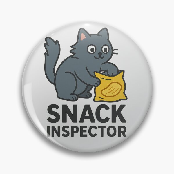 Item preview, Snack Inspector – Funny Cat with Chips designed and sold by wwshd.