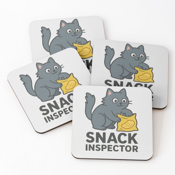 Item preview, Snack Inspector – Funny Cat with Chips designed and sold by wwshd.