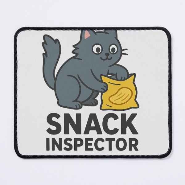 Item preview, Snack Inspector – Funny Cat with Chips designed and sold by wwshd.