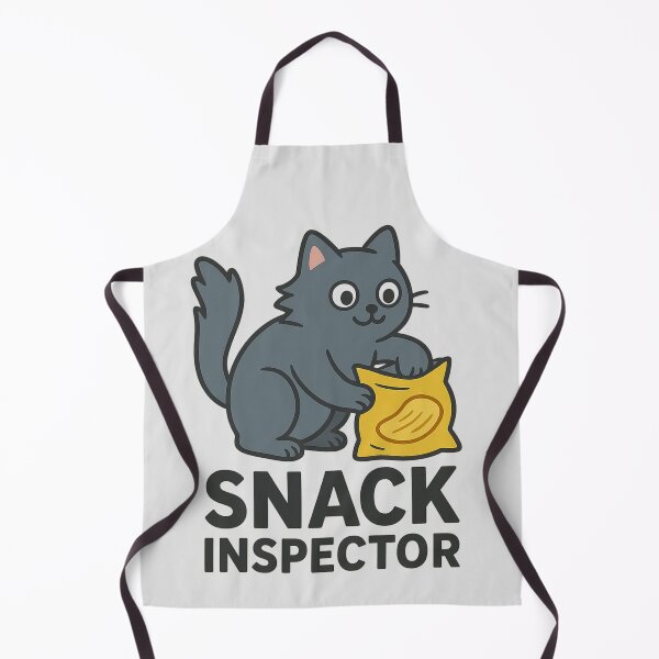 Item preview, Snack Inspector – Funny Cat with Chips designed and sold by wwshd.