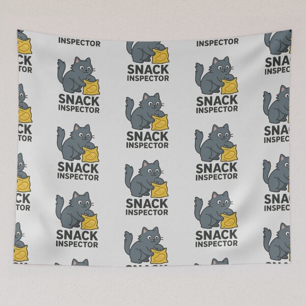 Item preview, Snack Inspector – Funny Cat with Chips designed and sold by wwshd.