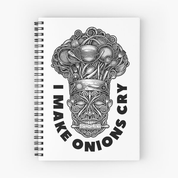 Item preview, Funny Chef I Make Onions Cry Tribal Cook Head Totem Cooking designed and sold by GrandeDuc.