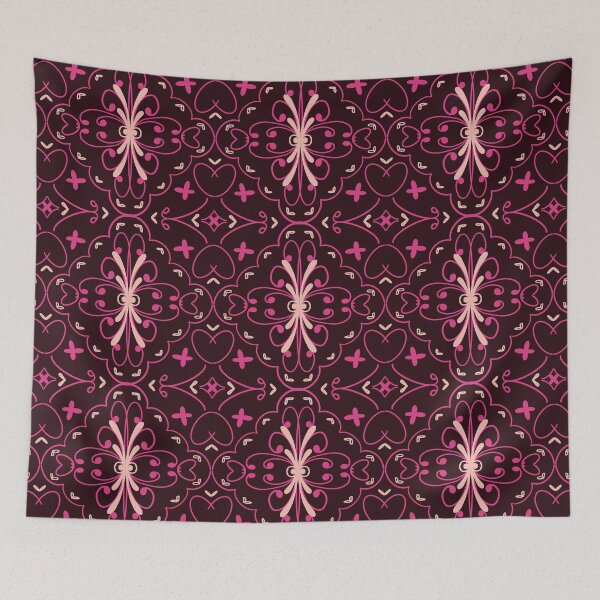 Item preview, Ornamental Heart Mandala – Elegant Pink Floral Pattern designed and sold by Preeyanc.