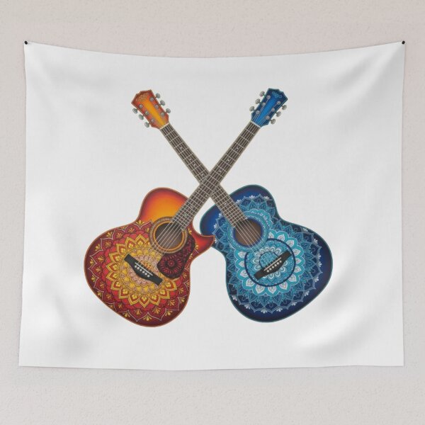 Item preview, Beautiful guitar pattern designed and sold by PP&RAINBOW SHOP.
