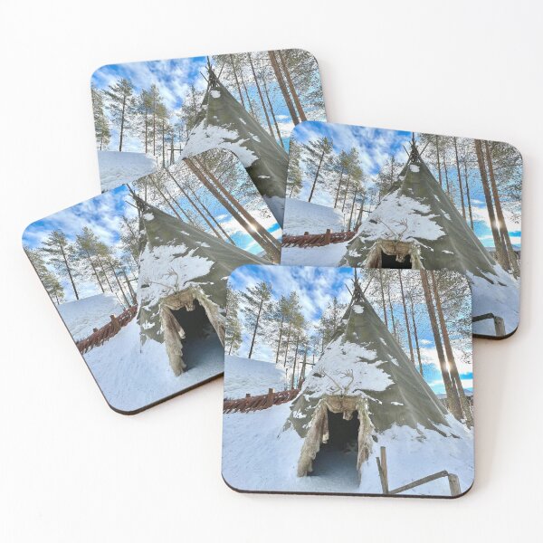 Item preview, Traditional Sami Tent in Winter Finland – Lapland Poster designed and sold by creativevandal.