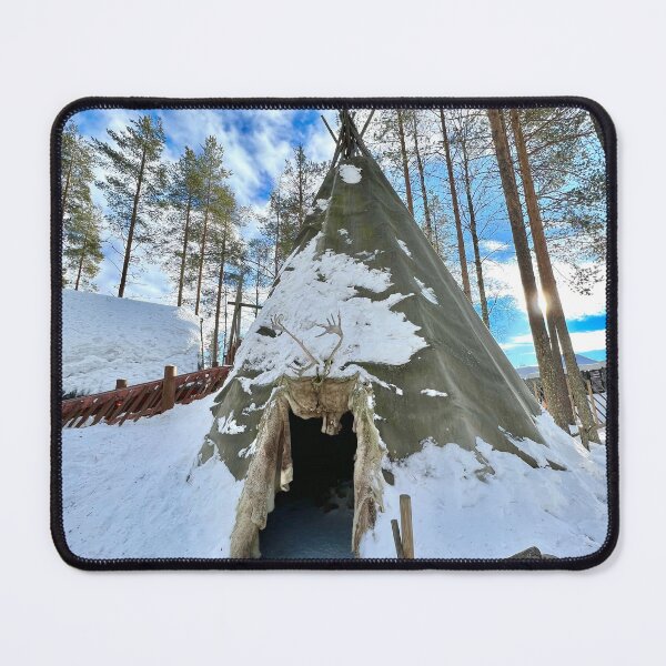 Item preview, Traditional Sami Tent in Winter Finland – Lapland Poster designed and sold by creativevandal.