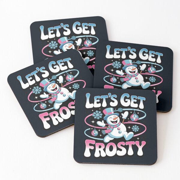 Item preview, Let’s Get Frosty – Funny Winter Party Quote designed and sold by Jollys-ArtShop.