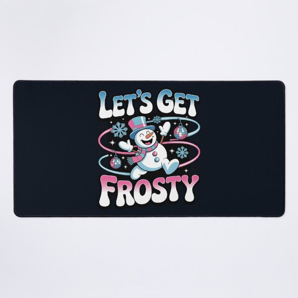 Item preview, Let’s Get Frosty – Funny Winter Party Quote designed and sold by Jollys-ArtShop.