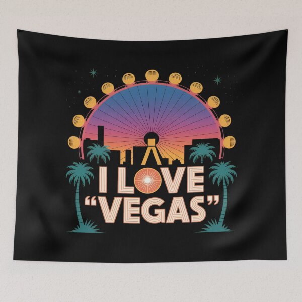 Item preview, I Love Las Vegas Nevada Skyline Retro Souvenir Vacation Travel designed and sold by robyclub.