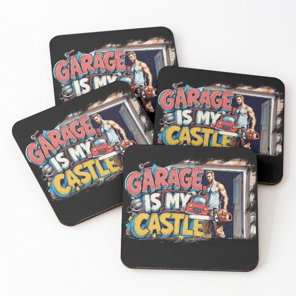 Item preview, garage is my castle, a great gift for your man designed and sold by miro-bob-design.