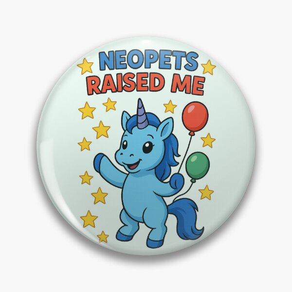 Item preview, Neopets Raised Me – Blue Uni Edition designed and sold by MorningDragon.