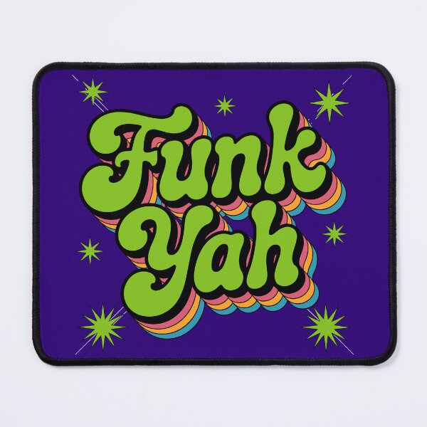 Item preview, "Funk Yah" – an energetic retro-pop-vibe design designed and sold by Wander X Design.