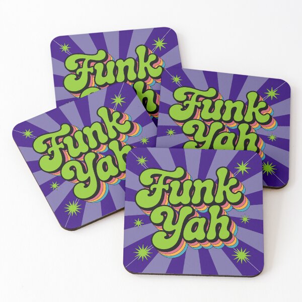 Item preview, "Funk Yah" – an energetic retro-pop-vibe design designed and sold by Wander X Design.