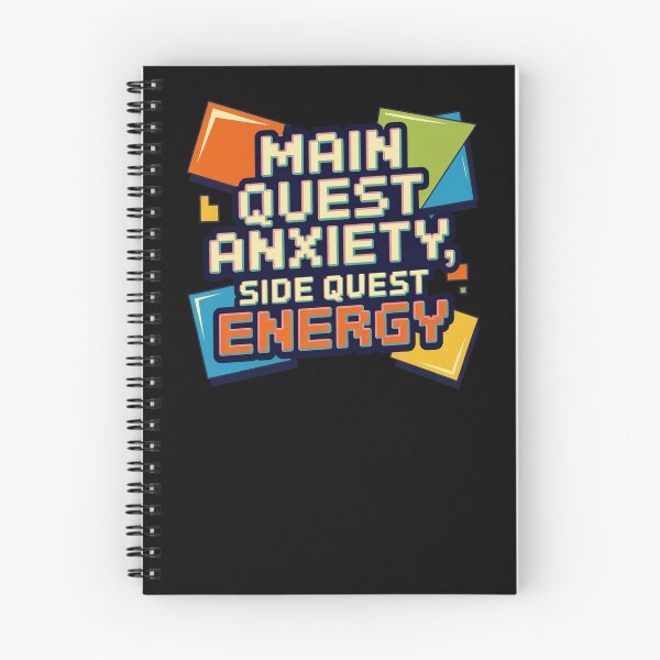 Item preview, Main mission anxiety, Side quest energy, funny side quest ADHD gaming  designed and sold by NoetherSym.