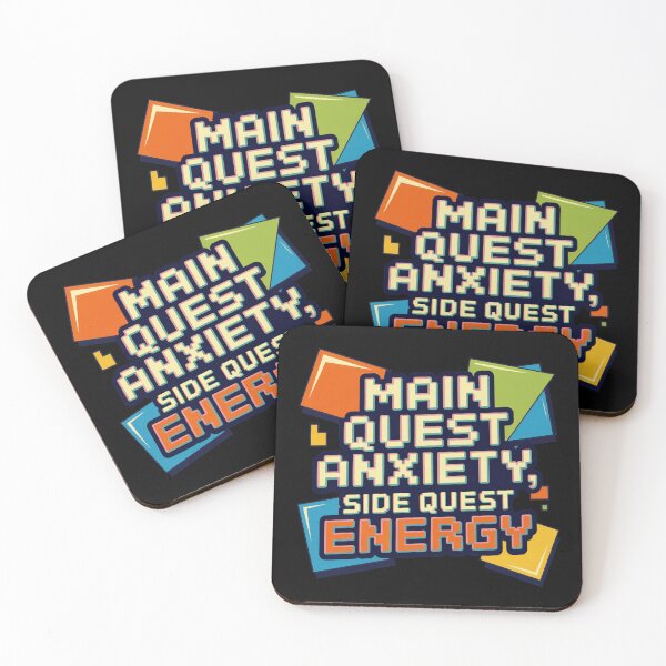 Item preview, Main mission anxiety, Side quest energy, funny side quest ADHD gaming  designed and sold by NoetherSym.