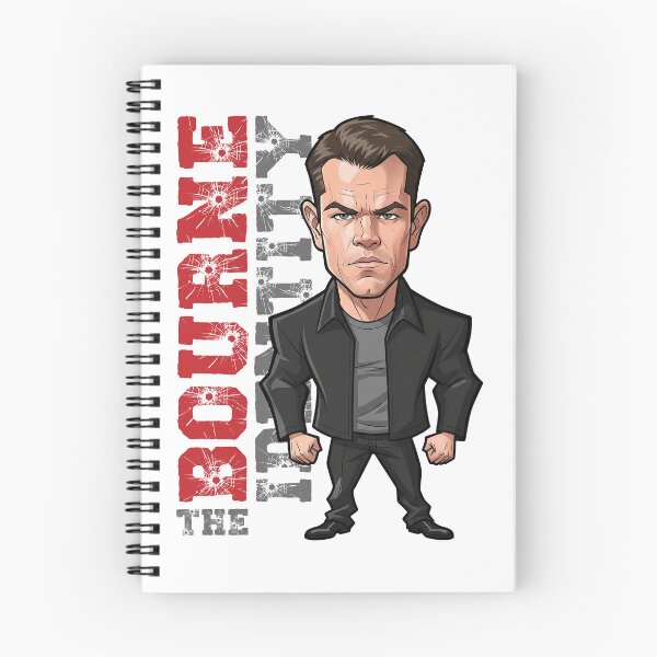 Item preview, Funny caricature of Matt Damon in The Bourne Identity designed and sold by vectorlove.