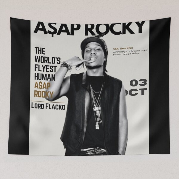 Item preview, ASAP Rocky Poster art designed and sold by BubbleStreet.
