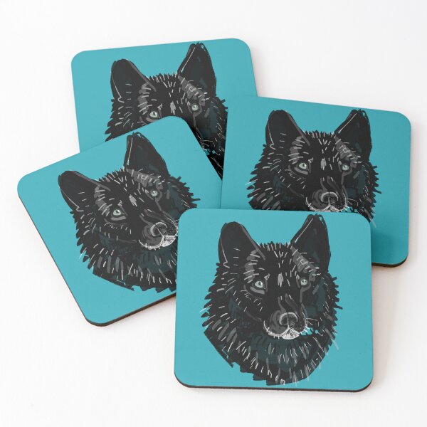 Item preview, Totem Romeo the wolf in Teal designed and sold by belettelepink.