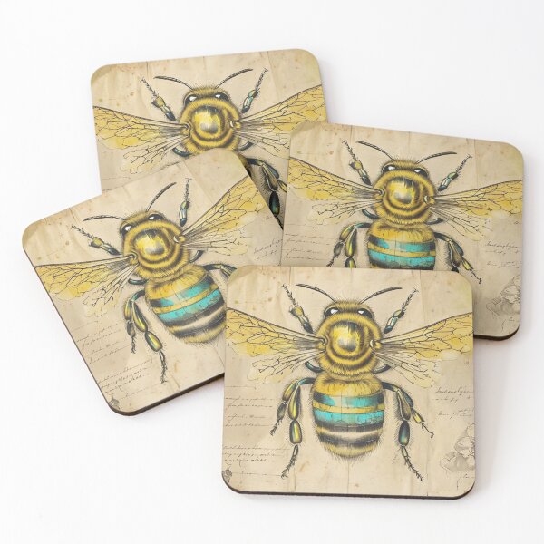 Item preview, Antique Bee Study – Vintage Scientific Illustration designed and sold by Antik by Schulz.