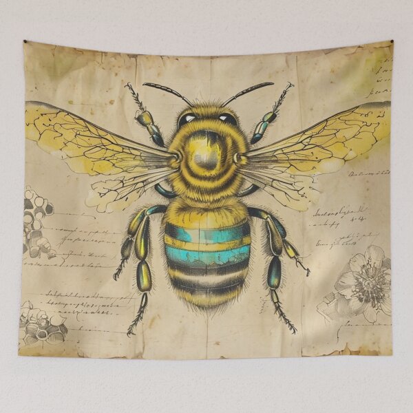 Item preview, Antique Bee Study – Vintage Scientific Illustration designed and sold by Antik by Schulz.
