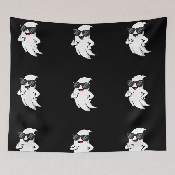 Item preview, funny Halloween Ghost with sunglasses designed and sold by Uglyandcute.