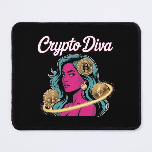 Item preview, Crypto Diva, girl bitcoin crypto designed and sold by NoetherSym.