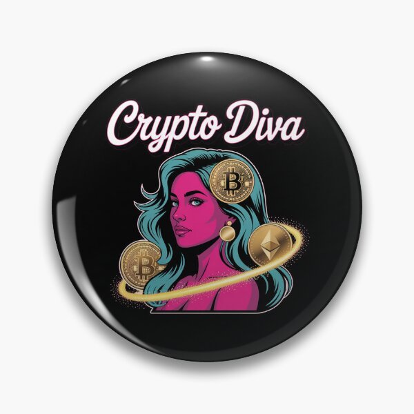 Item preview, Crypto Diva, girl bitcoin crypto  designed and sold by NoetherSym.